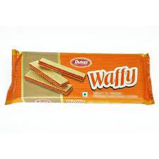 DUKES WAFFY ORANGE FLAVOURED WAFER BISCUITS